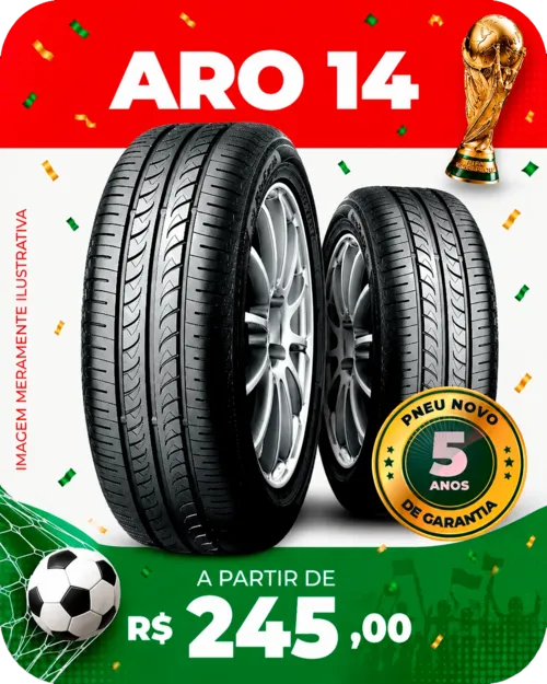 Promoção Pneu Aro 14 DF
