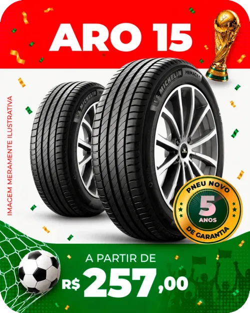 Pneu Aro 15 barato no DF